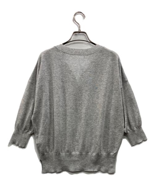 UNTITLED（アンタイトル）UNTITLED (アンタイトル) GALAXY 前後2WAY七分袖カーディガン グレー サイズ:4の古着・服飾アイテム