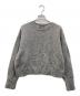 UNTITLED（アンタイトル）の古着「ラメ見えショート丈 クロップドニット」｜グレー