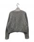 UNTITLED (アンタイトル) ラメ見えショート丈 クロップドニット グレー サイズ:2：4500円