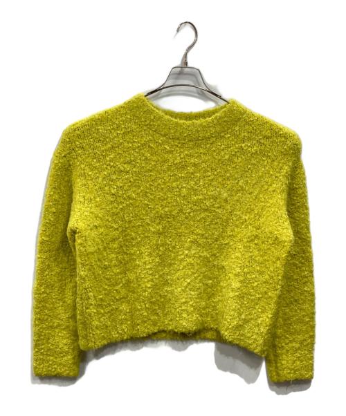 UNTITLED（アンタイトル）UNTITLED (アンタイトル) クロップドモヘヤニット イエロー サイズ:4の古着・服飾アイテム