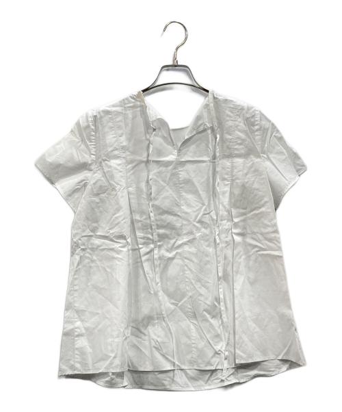 BALLSEY（ボールジィ）BALLSEY (ボールジィ) プロセスドコットン タックブラウス ホワイト サイズ:Sの古着・服飾アイテム