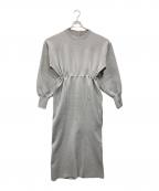 Adam et Ropeアダム エ ロペ）の古着「フォルムニットワンピース」｜グレー