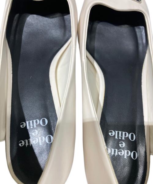 Odette e Odile（オデットエオディール）Odette e Odile (オデットエオディール) メタルバーパンプス ホワイト サイズ:23の古着・服飾アイテム