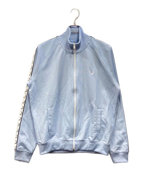 FRED PERRY（フレッドペリー）FRED PERRY (フレッドペリー) Taped Track Jacket スカイブルー サイズ:Lの古着・服飾アイテム