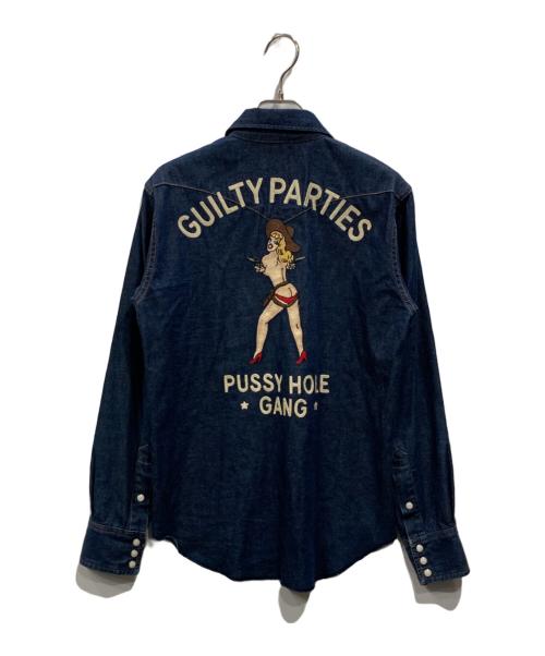 WACKO MARIA（ワコマリア）WACKO MARIA (ワコマリア) デニムウエスタンシャツ インディゴ サイズ:Ｓの古着・服飾アイテム