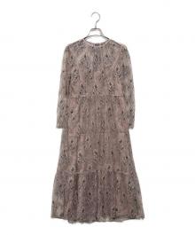 Kaene（カエン）の古着「オールレースワンピース」｜ピンク