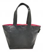 Herve Chapelierエルベシャプリエ）の古着「ナイロン舟形トートバッグ」｜ブラック×レッド