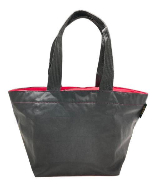 Herve Chapelier（エルベシャプリエ）Herve Chapelier (エルベシャプリエ) ナイロン舟形トートバッグ ブラック×レッドの古着・服飾アイテム