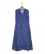 Ameriアメリ）の古着「SHIRRING PLEATS NS DRESS」｜ブルー