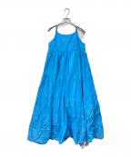 Sea Room lynnシールームリン）の古着「コットンボイルティアードキャミドレス」｜ブルー