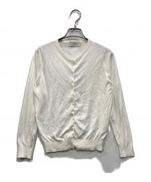 JOHN SMEDLEY×TOMORROW LAND（ジョンスメドレー×トゥモローランド）の古着「シーアイランドコットン クルーネックカーディガン」｜ホワイト