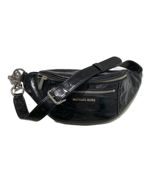 MICHAEL KORS（マイケル・コース）MICHAEL KORS (マイケルコース) ウエストバッグ ブラックの古着・服飾アイテム