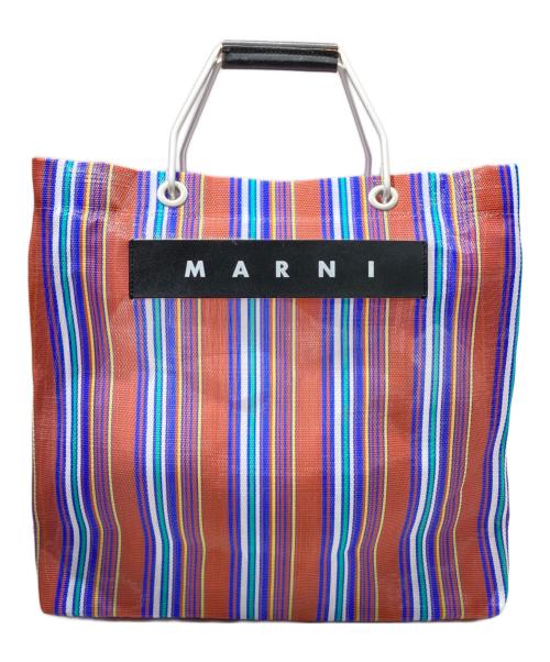 MARNI（マルニ）MARNI (マルニ) フラワーカフェ ストライプトートバッグ マルチカラー サイズ:-の古着・服飾アイテム
