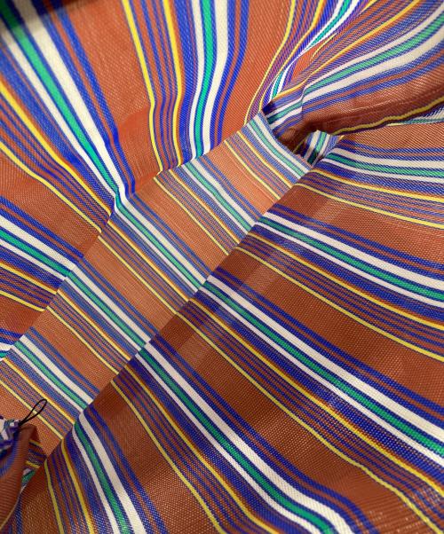 MARNI（マルニ）MARNI (マルニ) フラワーカフェ ストライプトートバッグ マルチカラー サイズ:-の古着・服飾アイテム