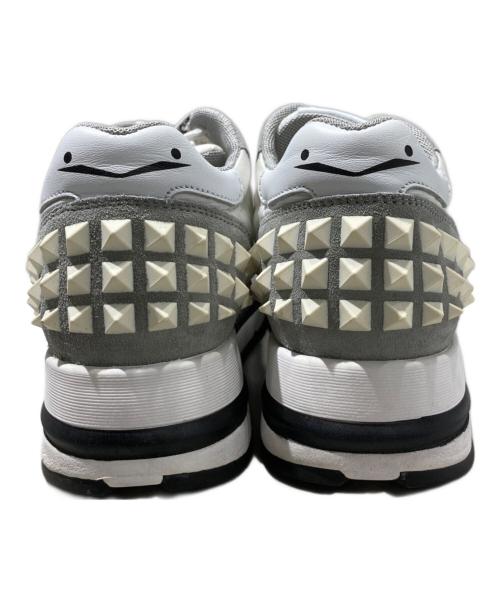 VOILE BLANCHE（ボイルブランシェ）voile blanche (ボイルブランシェ) スタッズスニーカー グレー×ホワイト サイズ:35の古着・服飾アイテム