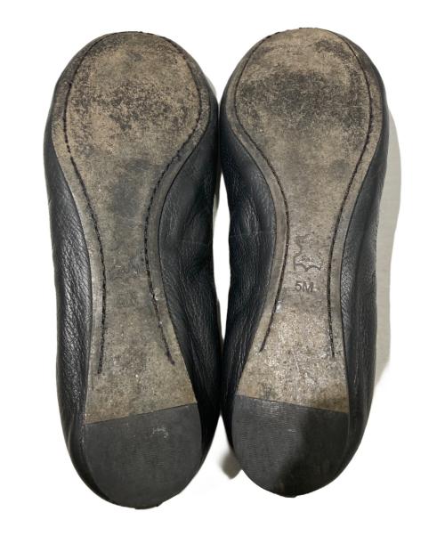 TORY BURCH（トリーバーチ）TORY BURCH (トリーバーチ) バレエパンプス ブラック サイズ:５Mの古着・服飾アイテム