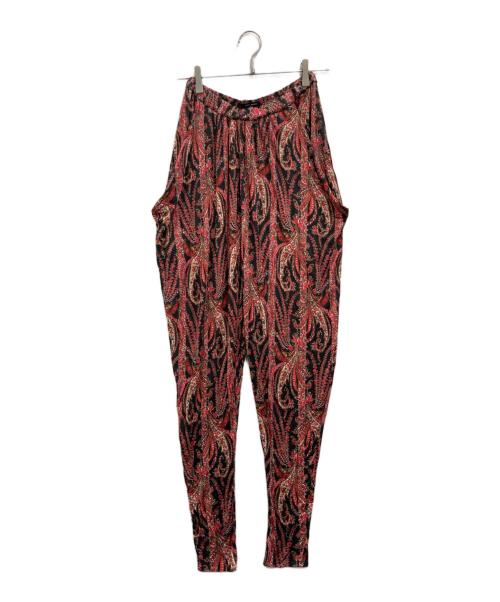 ISABEL MARANT（イザベルマラン）ISABEL MARANT (イザベルマラン) レーヨンストレッチ ペイズリープリントパンツ レッド サイズ:36の古着・服飾アイテム