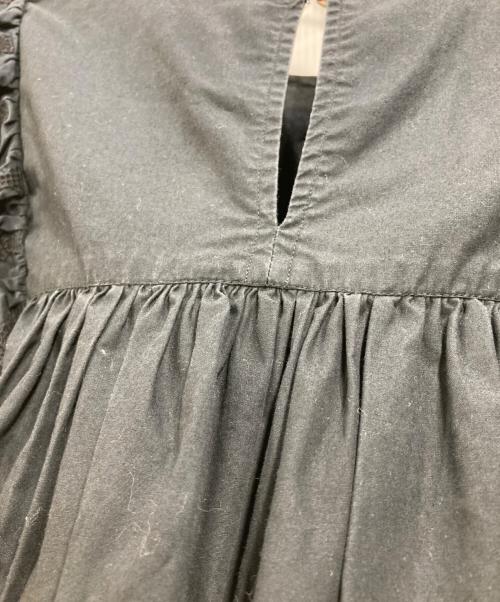 ISABEL MARANT ETOILE（イザベルマランエトワール）ISABEL MARANT ETOILE (イザベルマランエトワール) 刺繍フリルブラウス ブラック サイズ:34の古着・服飾アイテム