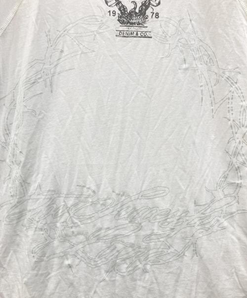 DIESEL（ディーゼル）DIESEL (ディーゼル) T-ROXT-Q1 ラグランTシャツ ホワイト サイズ:Mの古着・服飾アイテム