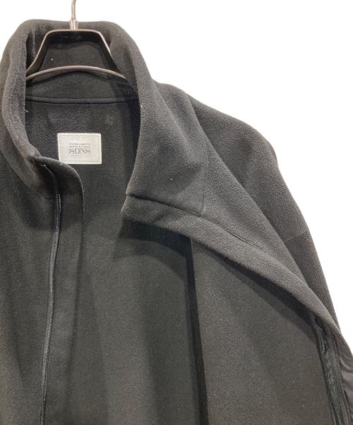 UNITED ARROWS & SONS（ユナイテッドアローズ アンド サンズ）UNITED ARROWS & SONS (ユナイテッドアローズ アンド サンズ) FLEECE ZIP JACKET ブラック サイズ:Sの古着・服飾アイテム