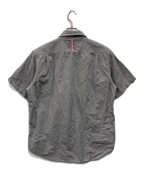 stussy（ステューシー）stussy (ステューシー) ギンガムチェックシャツ ホワイト×ブラック サイズ:Lの古着・服飾アイテム
