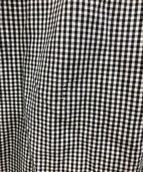 stussy（ステューシー）stussy (ステューシー) ギンガムチェックシャツ ホワイト×ブラック サイズ:Lの古着・服飾アイテム