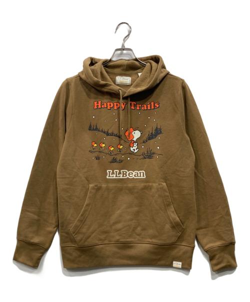 L.L.Bean（エルエルビーン）L.L.Bean (エルエルビーン) PEANUTS (ピーナッツ) プルオーバーパーカー ブラウン サイズ:Sの古着・服飾アイテム