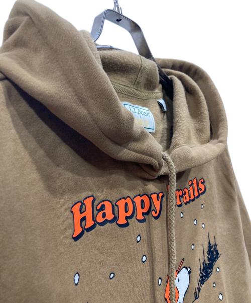 L.L.Bean（エルエルビーン）L.L.Bean (エルエルビーン) PEANUTS (ピーナッツ) プルオーバーパーカー ブラウン サイズ:Sの古着・服飾アイテム