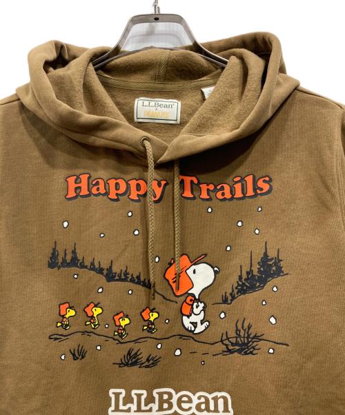 L.L.Bean（エルエルビーン）L.L.Bean (エルエルビーン) PEANUTS (ピーナッツ) プルオーバーパーカー ブラウン サイズ:Sの古着・服飾アイテム