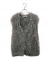 SHENERY（シーナリー）の古着「ロングフェザーニットベスト」｜グレー