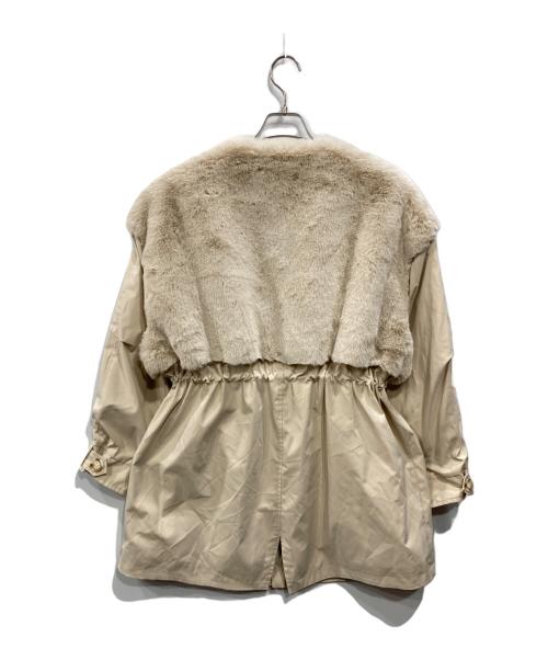 CAPRICIEUX LE'MAGE（カプリシューレマージュ）CAPRICIEUX LE'MAGE (カプリシューレマージュ) ファードッキングモッズコート ベージュ サイズ:38の古着・服飾アイテム