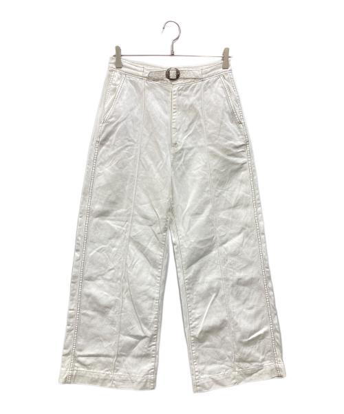 POLO RALPH LAUREN（ポロ・ラルフローレン）POLO RALPH LAUREN (ポロ・ラルフローレン) コンチョベルト付パンツ ホワイト サイズ:28の古着・服飾アイテム