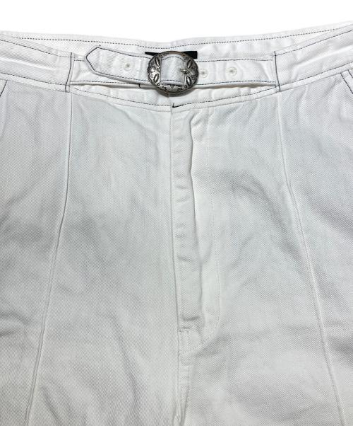 POLO RALPH LAUREN（ポロ・ラルフローレン）POLO RALPH LAUREN (ポロ・ラルフローレン) コンチョベルト付パンツ ホワイト サイズ:28の古着・服飾アイテム