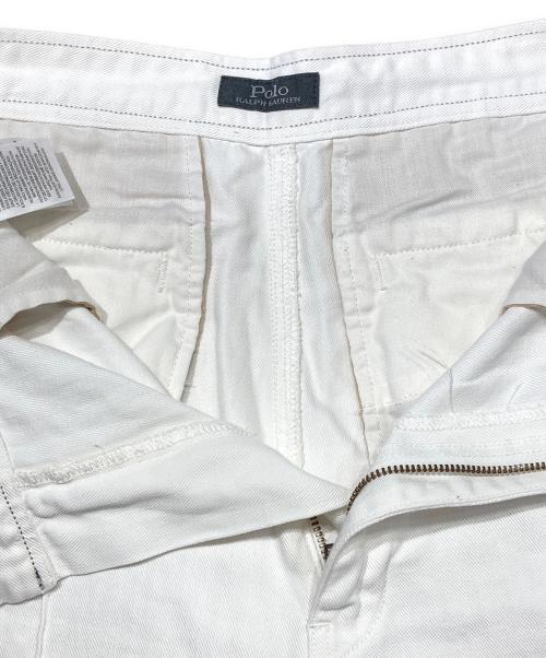 POLO RALPH LAUREN（ポロ・ラルフローレン）POLO RALPH LAUREN (ポロ・ラルフローレン) コンチョベルト付パンツ ホワイト サイズ:28の古着・服飾アイテム