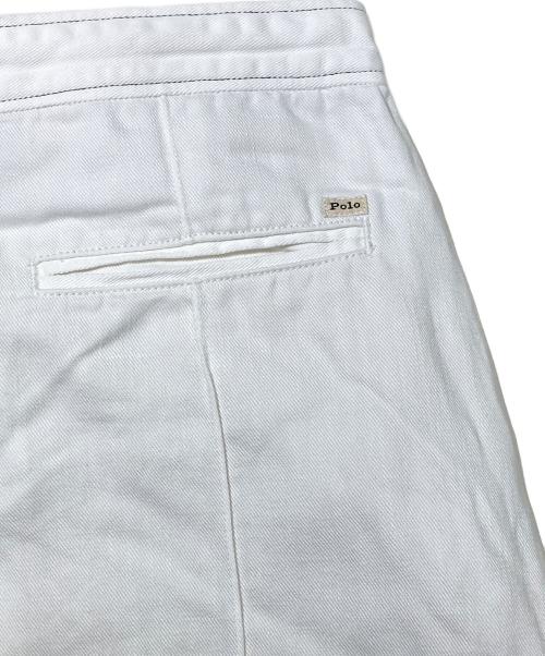 POLO RALPH LAUREN（ポロ・ラルフローレン）POLO RALPH LAUREN (ポロ・ラルフローレン) コンチョベルト付パンツ ホワイト サイズ:28の古着・服飾アイテム