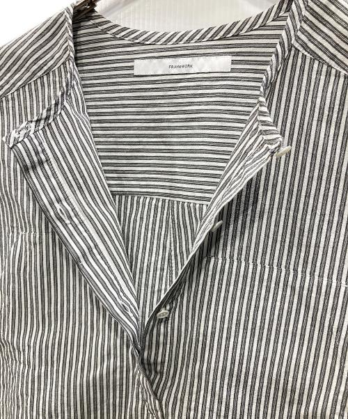 FRAMeWORK（フレームワーク）FRAMeWORK (フレームワーク) BIGポケットドロストブラウス グレー サイズ:Freeの古着・服飾アイテム