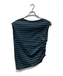 VERMEIL par iena（ヴェルメイユ パー イエナ）の古着「アシンメトリープルオーバー」｜グリーン×ネイビー