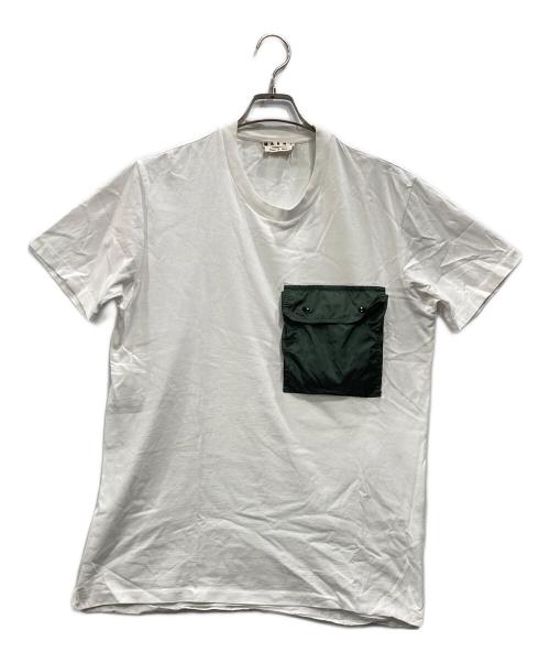 MARNI（マルニ）MARNI (マルニ) ナイロンポケットTシャツ ホワイト サイズ:48の古着・服飾アイテム