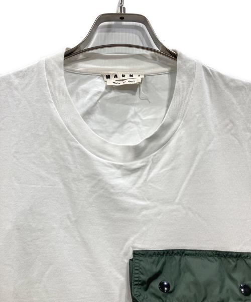 MARNI（マルニ）MARNI (マルニ) ナイロンポケットTシャツ ホワイト サイズ:48の古着・服飾アイテム