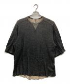 seven by sevenセブンバイセブン）の古着「オーバーサイズカットソー」｜ブラック