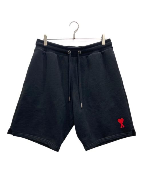 AMI Alexandre Mattiussi（アミアレクサンドルマテュッシ）AMI Alexandre Mattiussi (アミアレクサンドルマテュッシ) スウェットハーフパンツ ブラック サイズ:Lの古着・服飾アイテム