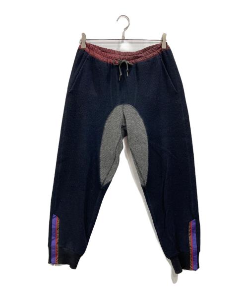 KOLOR（カラー）KOLOR (カラー) ドローコードニットロングパンツ ブラック サイズ:SIZE1の古着・服飾アイテム