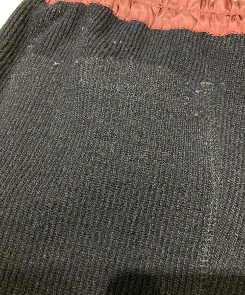 KOLOR（カラー）KOLOR (カラー) ドローコードニットロングパンツ ブラック サイズ:SIZE1の古着・服飾アイテム