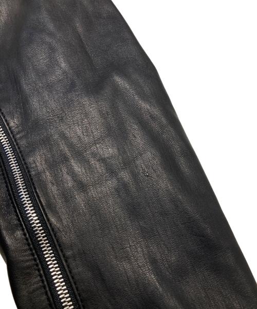 PRASTHANA（プラスターナ）PRASTHANA (プラスターナ) COMPOSITION2 HORSE HIDE PARKA ブラック サイズ:Mの古着・服飾アイテム