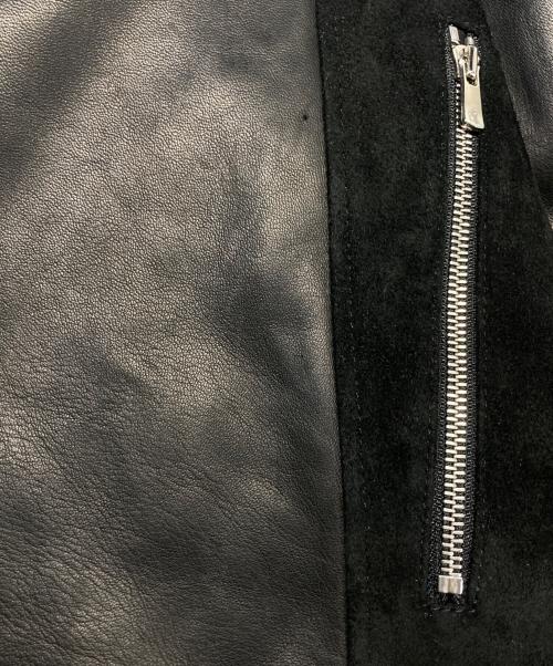 PRASTHANA（プラスターナ）PRASTHANA (プラスターナ) COMPOSITION2 HORSE HIDE PARKA ブラック サイズ:Mの古着・服飾アイテム