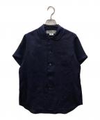 COMME des GARCONS COMME des GARCONS×Jupe by Jackieコムデギャルソン コムデギャルソン×ジュップバイジャッキー）の古着「丸襟シルクシャツ」｜ネイビー