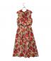 ANAYI (アナイ) 花柄ノースリーブワンピース ベージュ×レッド サイズ:Ｓ：7000円