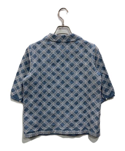 Sally Scott（サリースコット）sally scott (サリースコット) 刺繍シャツブラウス ブルー サイズ:Mの古着・服飾アイテム