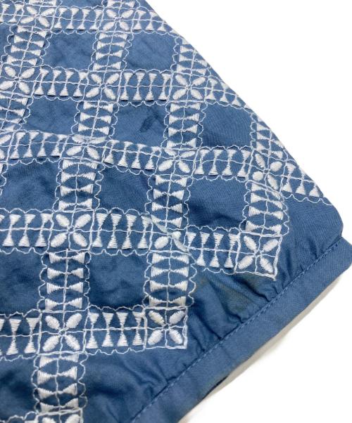 Sally Scott（サリースコット）sally scott (サリースコット) 刺繍シャツブラウス ブルー サイズ:Mの古着・服飾アイテム