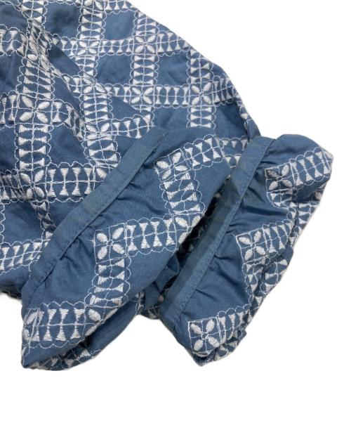 Sally Scott（サリースコット）sally scott (サリースコット) 刺繍シャツブラウス ブルー サイズ:Mの古着・服飾アイテム